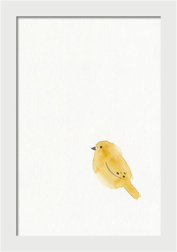 Minimalist Finch Illustration