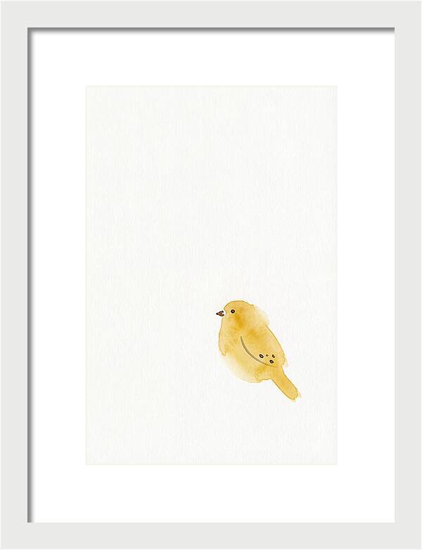 Minimalist Finch Illustration