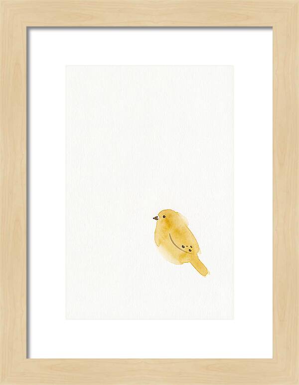 Minimalist Finch Illustration