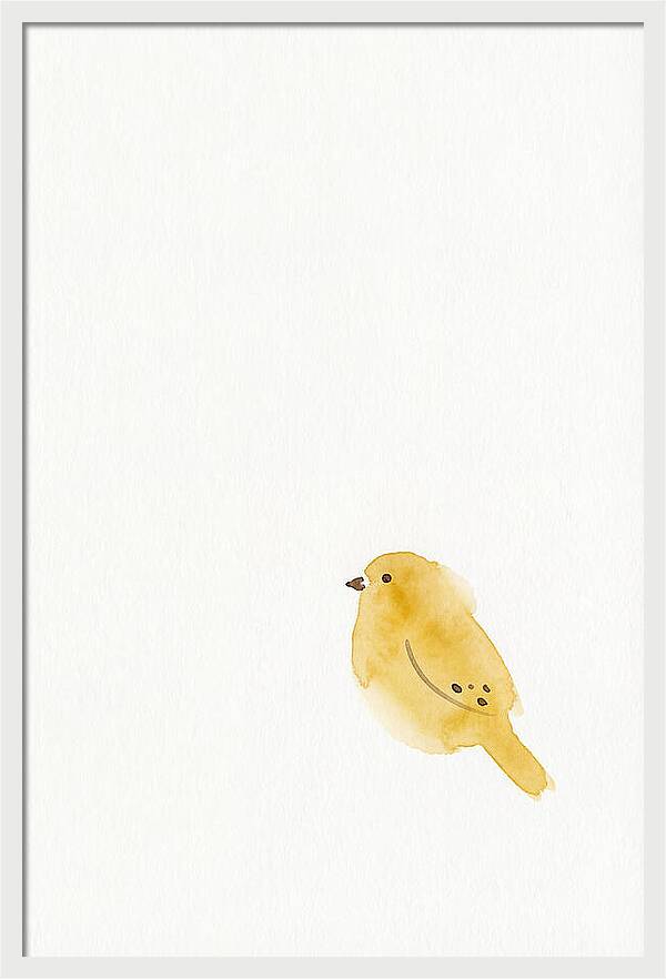 Minimalist Finch Illustration