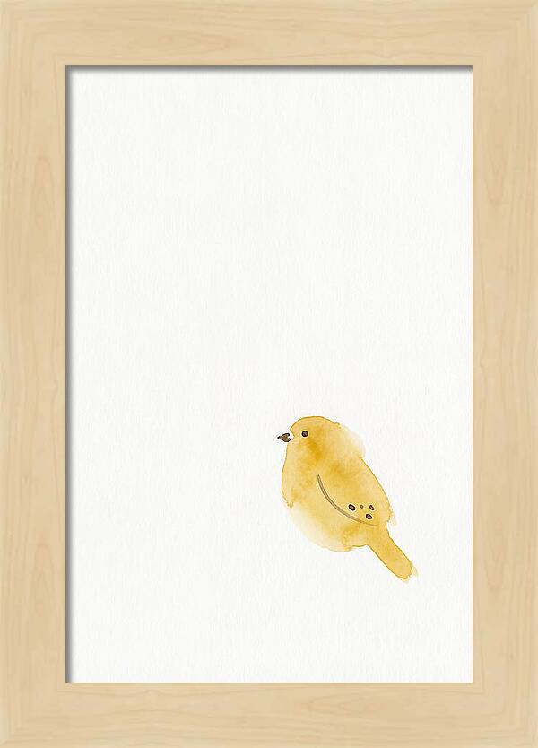 Minimalist Finch Illustration