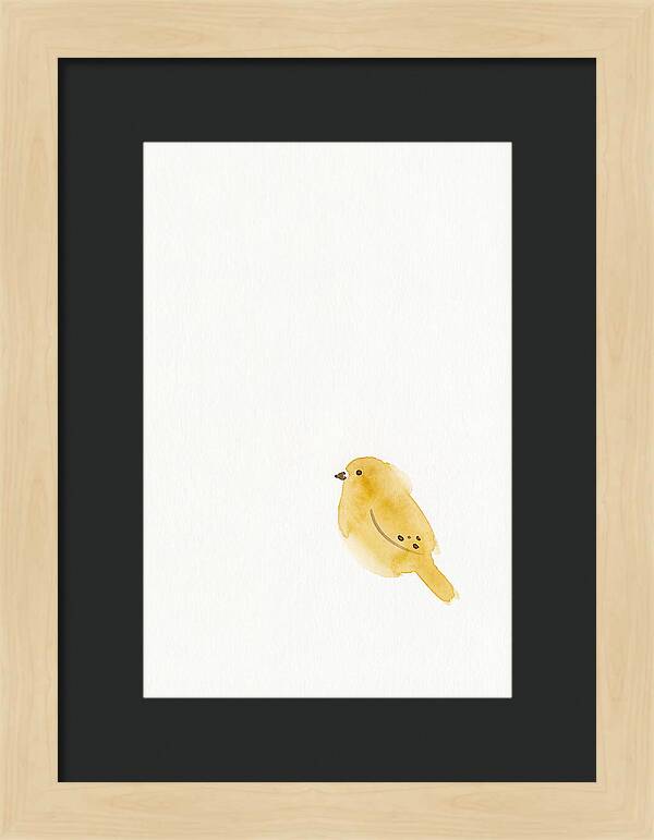 Minimalist Finch Illustration