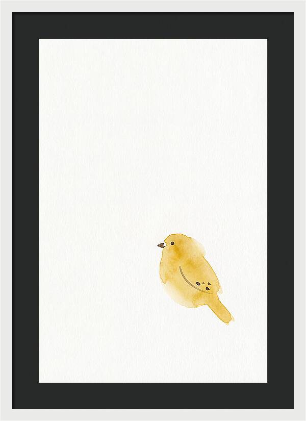 Minimalist Finch Illustration