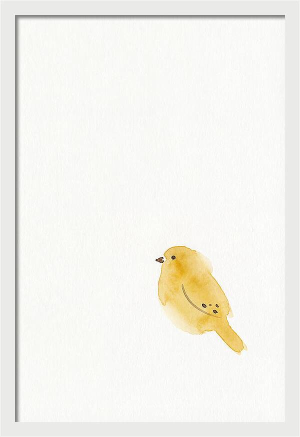 Minimalist Finch Illustration