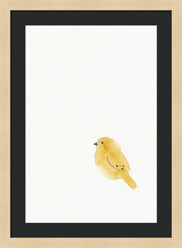 Minimalist Finch Illustration