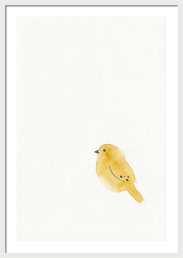 Minimalist Finch Illustration