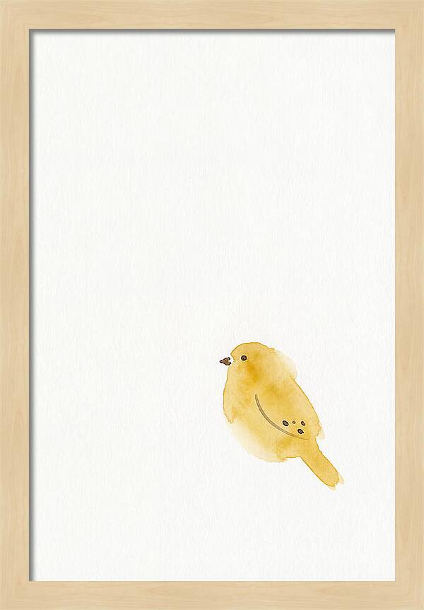 Minimalist Finch Illustration