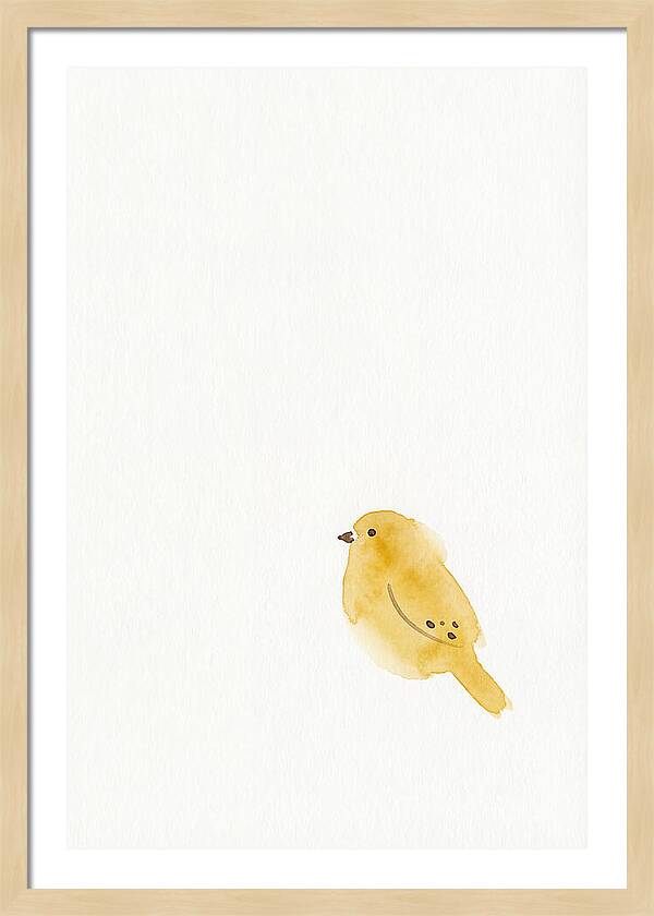 Minimalist Finch Illustration