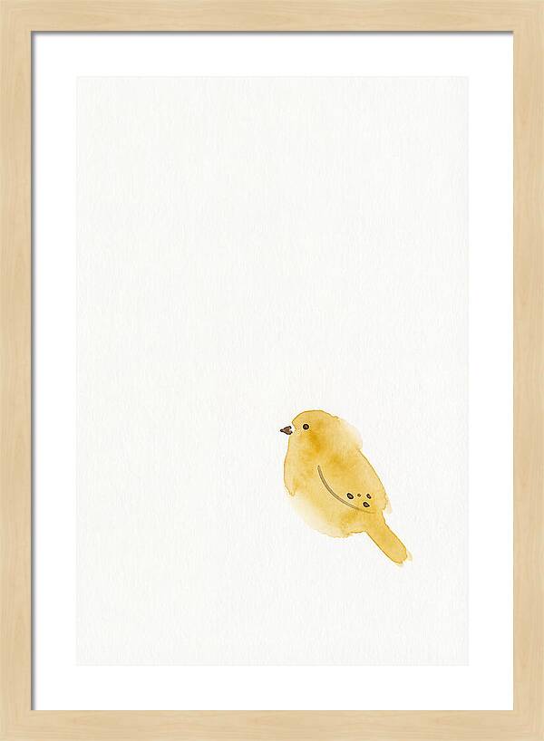 Minimalist Finch Illustration