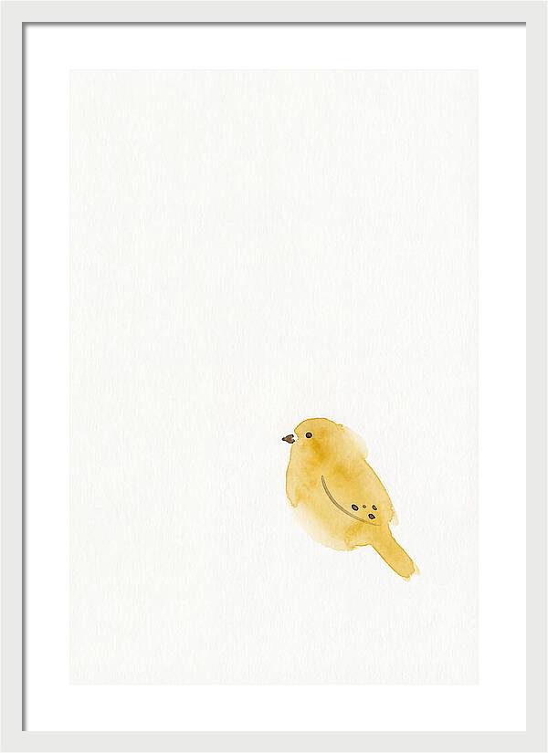 Minimalist Finch Illustration
