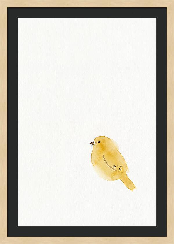 Minimalist Finch Illustration