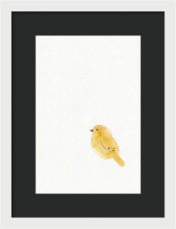 Minimalist Finch Illustration