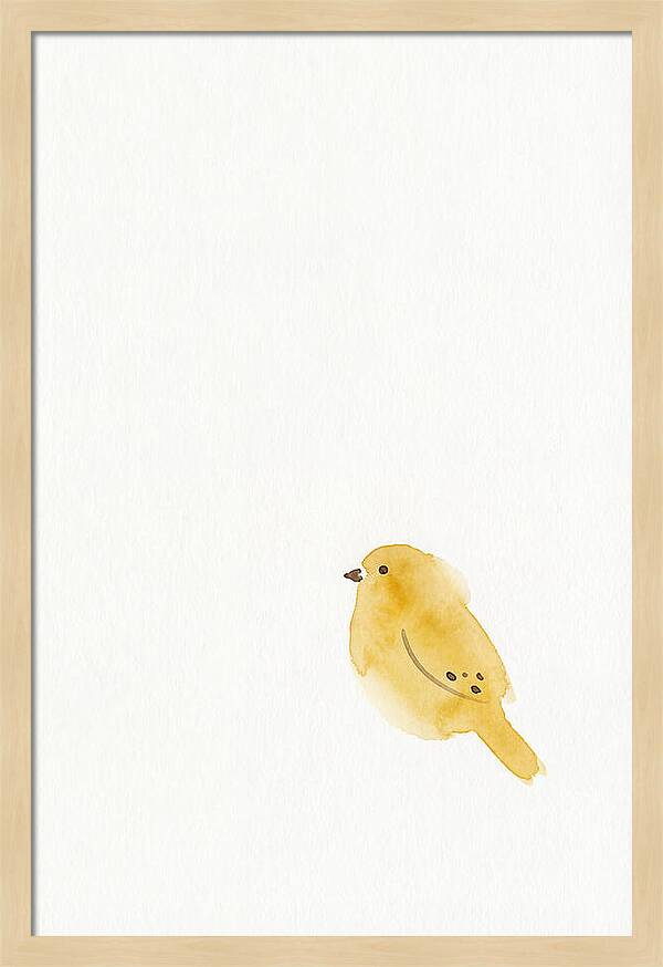 Minimalist Finch Illustration