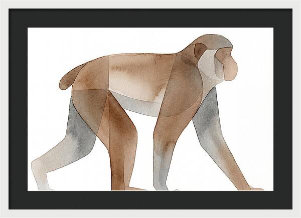 Minimalist Monkey Illustration