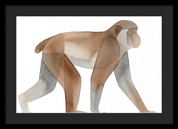 Minimalist Monkey Illustration