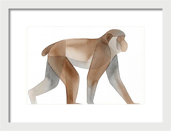 Minimalist Monkey Illustration