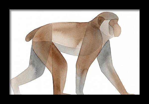 Minimalist Monkey Illustration