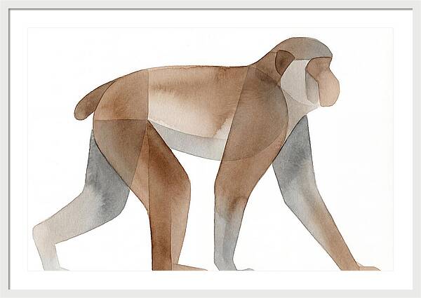 Minimalist Monkey Illustration