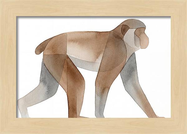 Minimalist Monkey Illustration