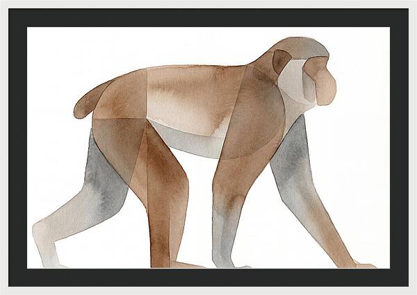 Minimalist Monkey Illustration