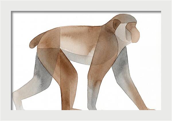 Minimalist Monkey Illustration