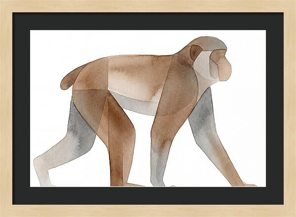 Minimalist Monkey Illustration