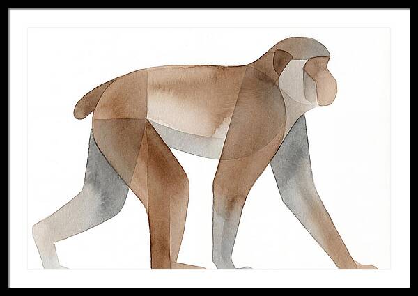 Minimalist Monkey Illustration