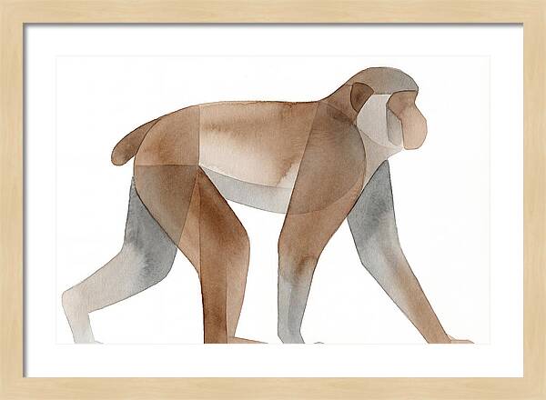 Minimalist Monkey Illustration