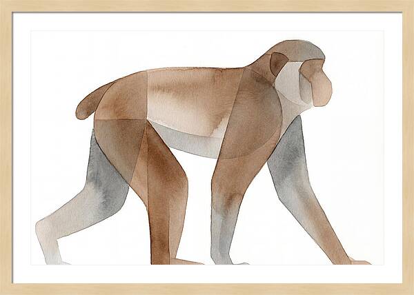 Minimalist Monkey Illustration