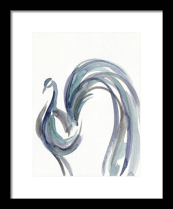 Minimalist Peacock Elegance