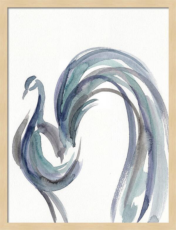 Minimalist Peacock Elegance
