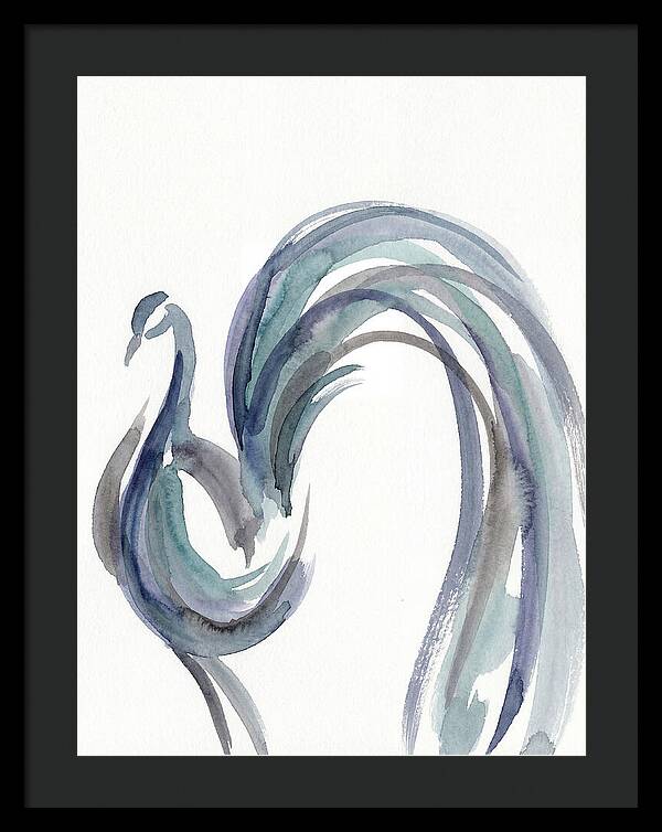 Minimalist Peacock Elegance
