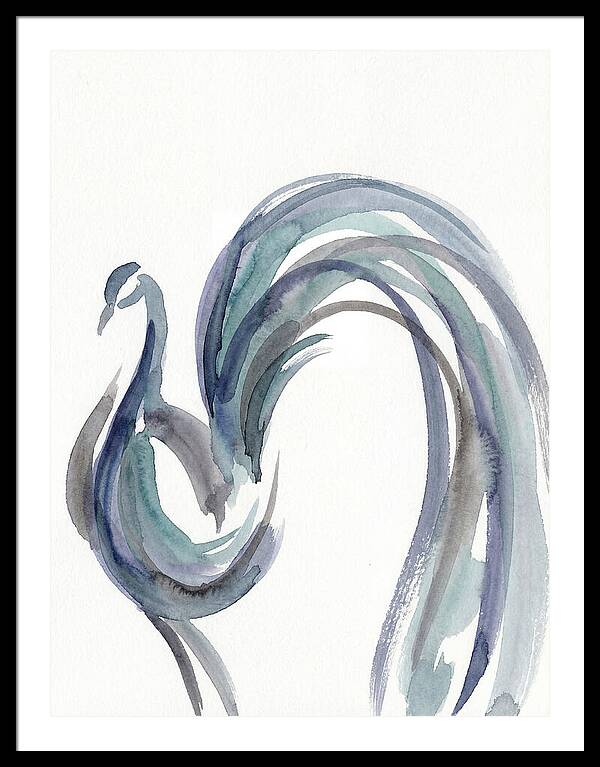Minimalist Peacock Elegance