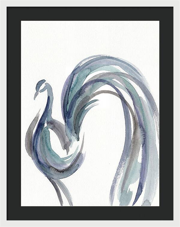 Minimalist Peacock Elegance