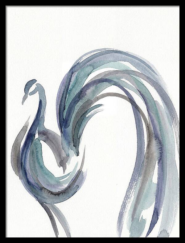 Minimalist Peacock Elegance