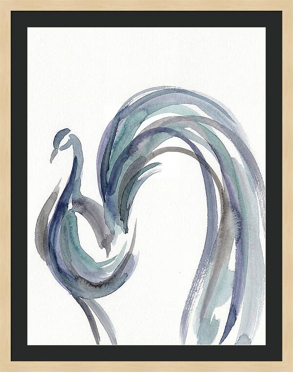 Minimalist Peacock Elegance