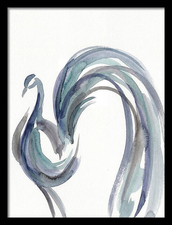 Minimalist Peacock Elegance