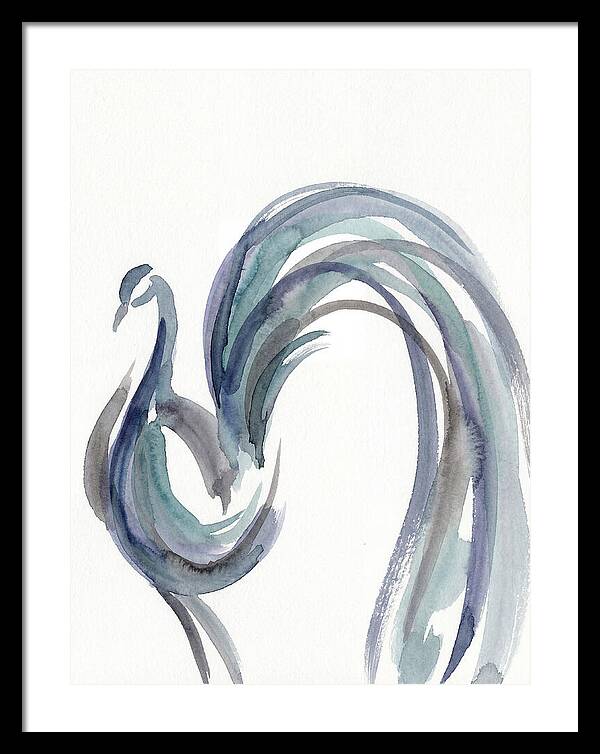 Minimalist Peacock Elegance