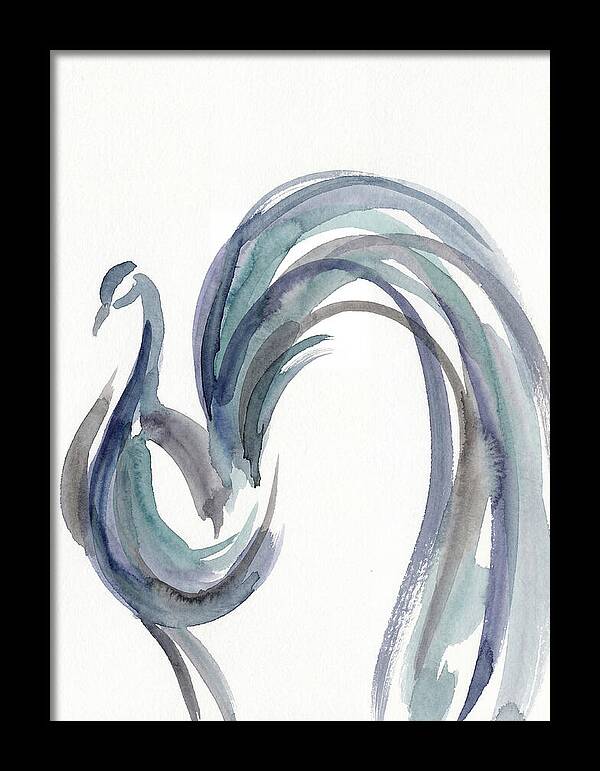 Minimalist Peacock Elegance