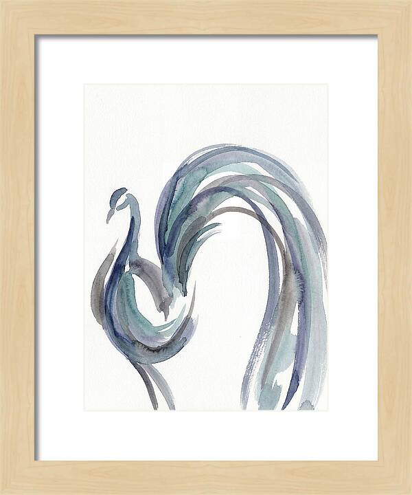 Minimalist Peacock Elegance