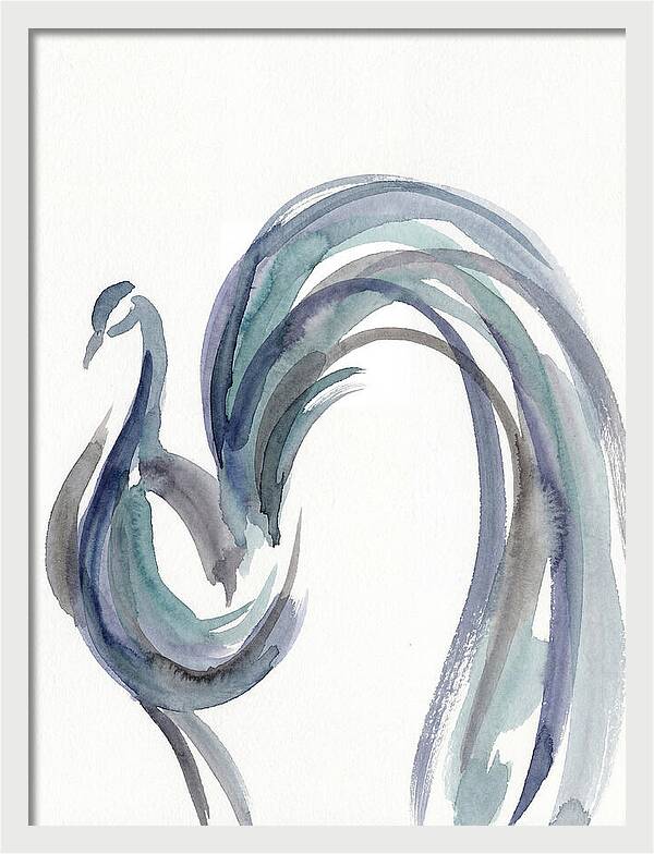 Minimalist Peacock Elegance