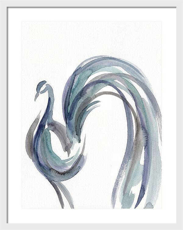 Minimalist Peacock Elegance