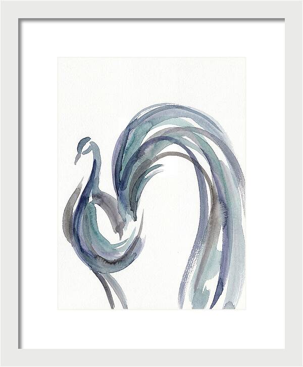 Minimalist Peacock Elegance