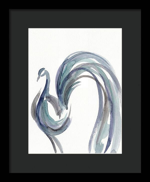 Minimalist Peacock Elegance