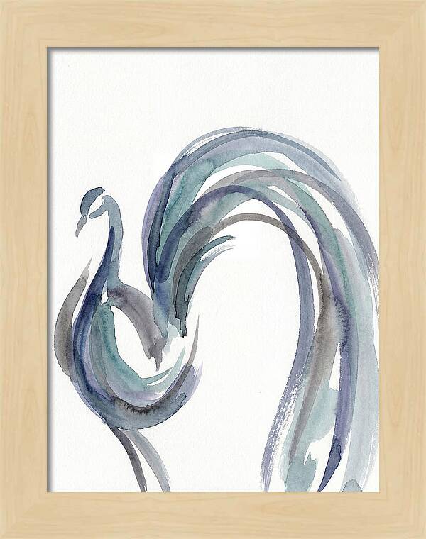 Minimalist Peacock Elegance