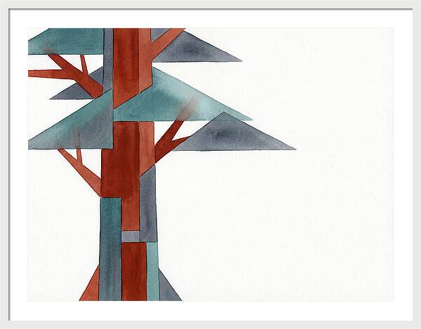 Minimalist Redwood Tree