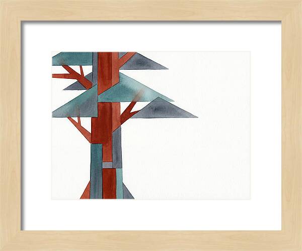Minimalist Redwood Tree