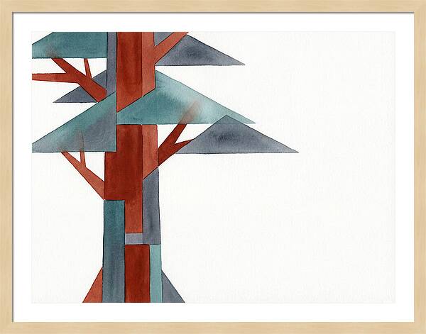 Minimalist Redwood Tree