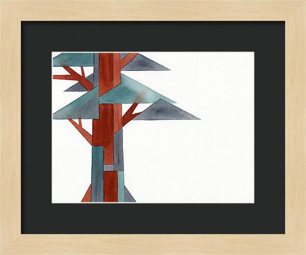 Minimalist Redwood Tree