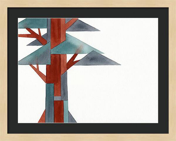 Minimalist Redwood Tree